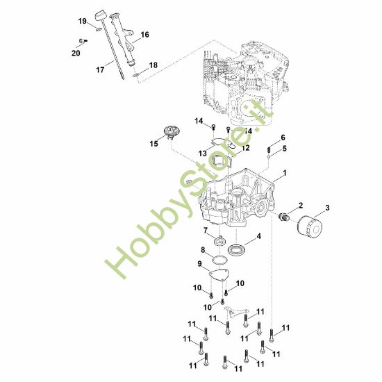 Picture of J - Meccanismo regolatore e coppa dell'olio EVC 7000.0 (EVC7000-0001)